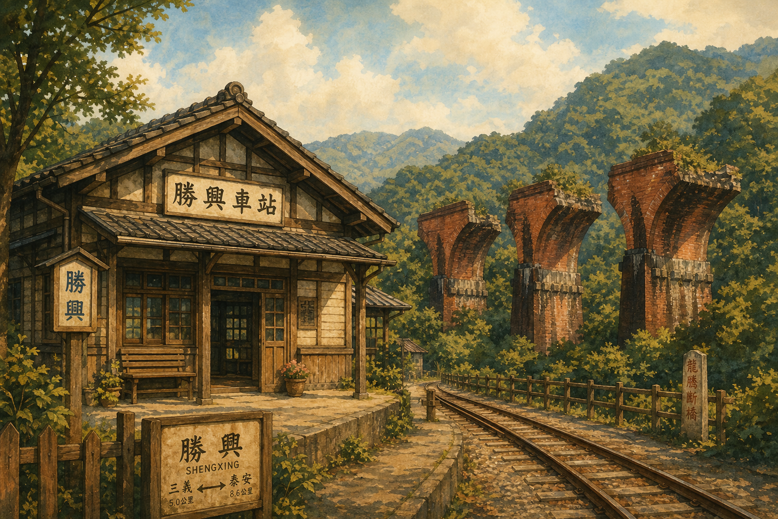 勝興車站與龍騰斷橋,舊山線鐵道百年歷史風華