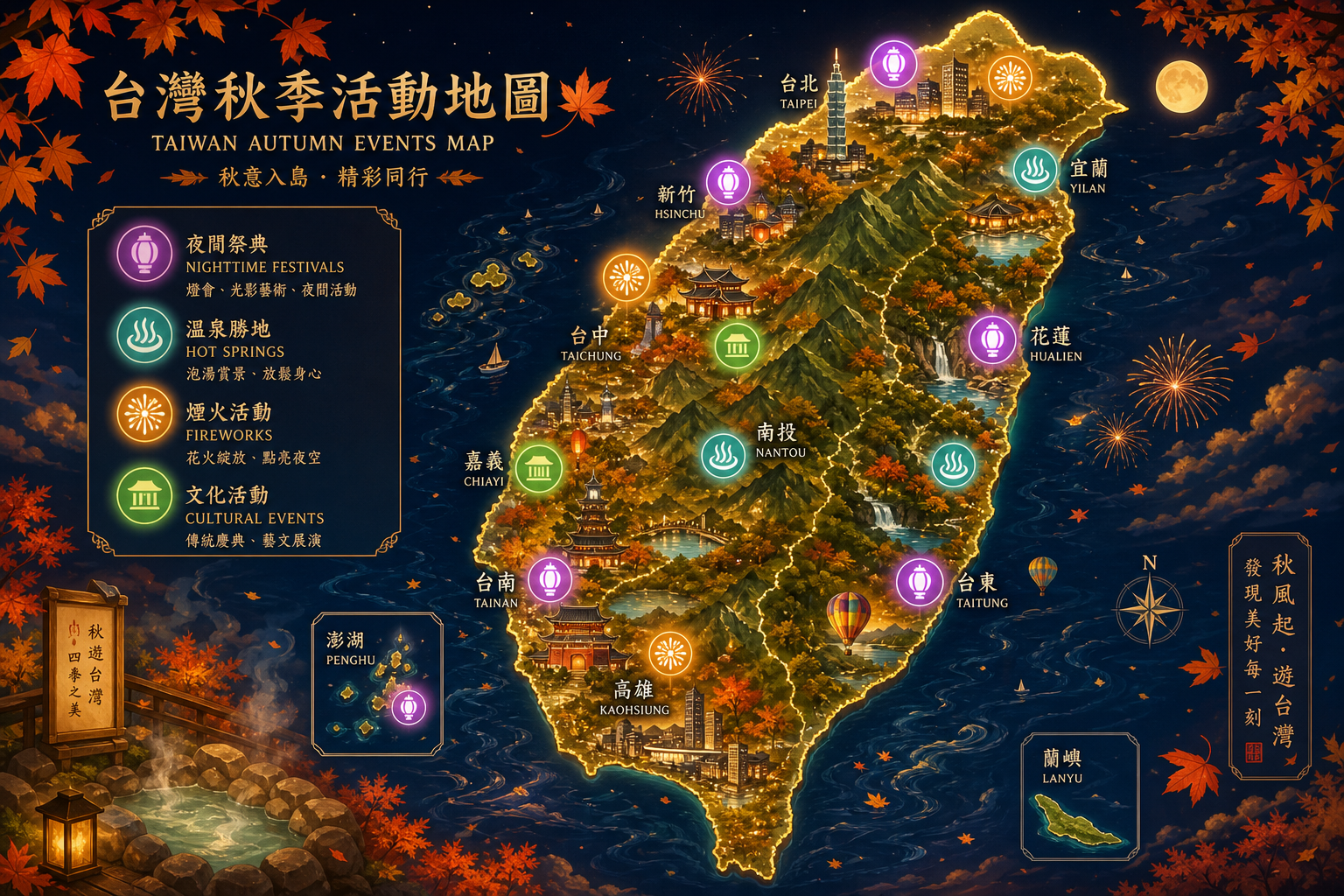 全台 10 月活動地圖：從北到南的秋季光影與節慶